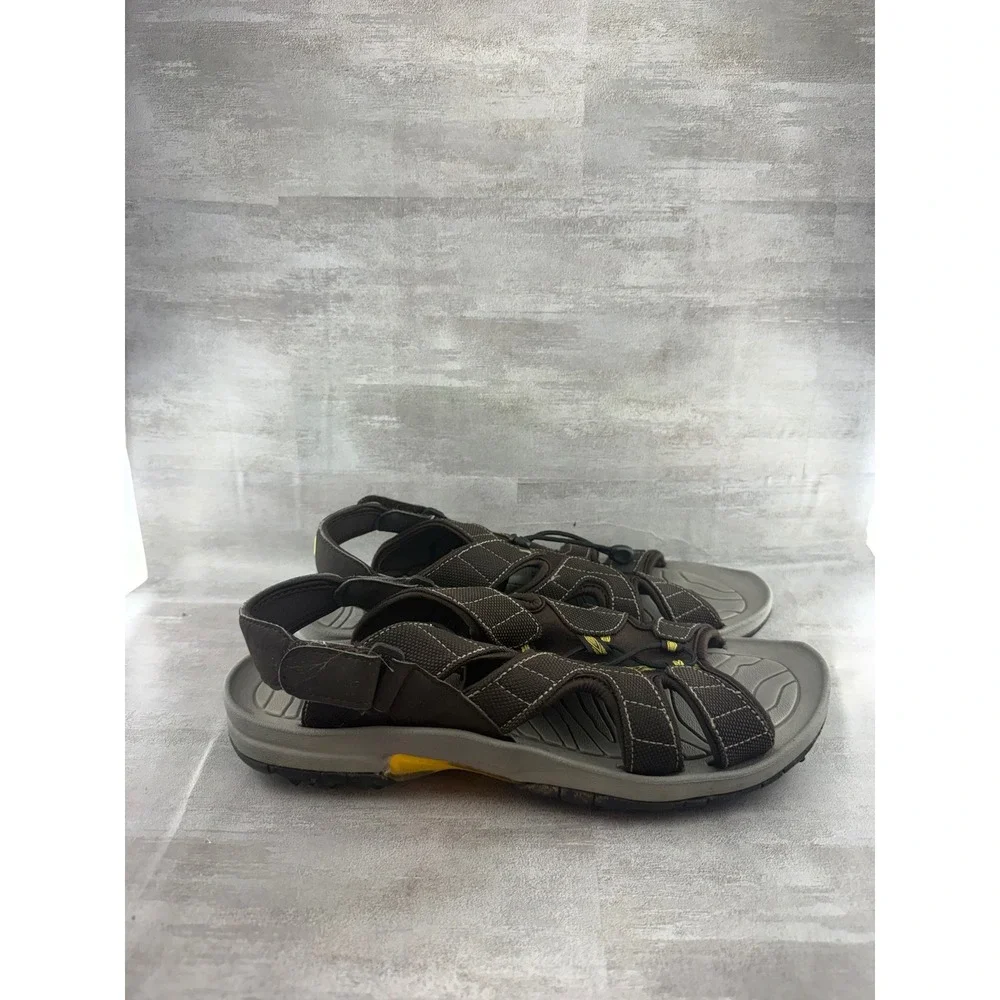 FootJoy Golf Sandals 45697 Men Brown Spiked Open Toe Adjustable Strap Sz 12M